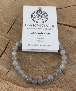 Bracelet 'AA' Labradorite perles 6mm, 1 part